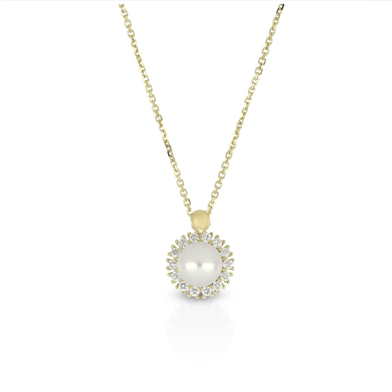 Halskette CikOrefice Gioielli Dame in Gold Perla C592PK0 - C592PK0